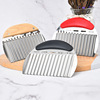 Stainless steel potato strip wavy cutting dinner plate setting cucumber radish slicer fast cutting potato kitchen tool