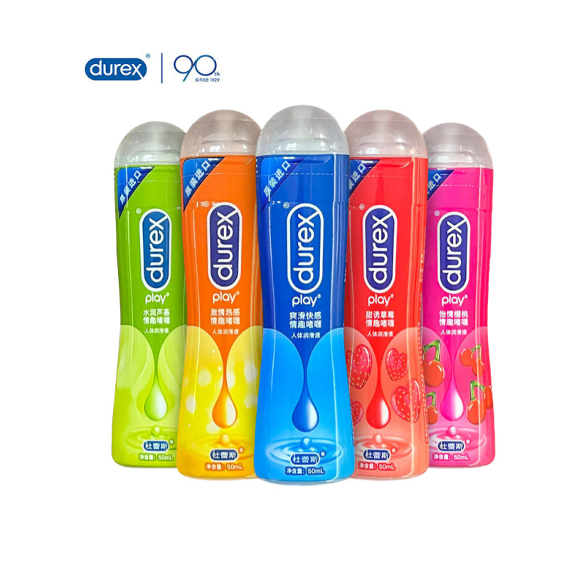 Durex lubricante suavizante cereza aloe fresas lubricante humano pareja adultos artículos sexuales al por mayor
