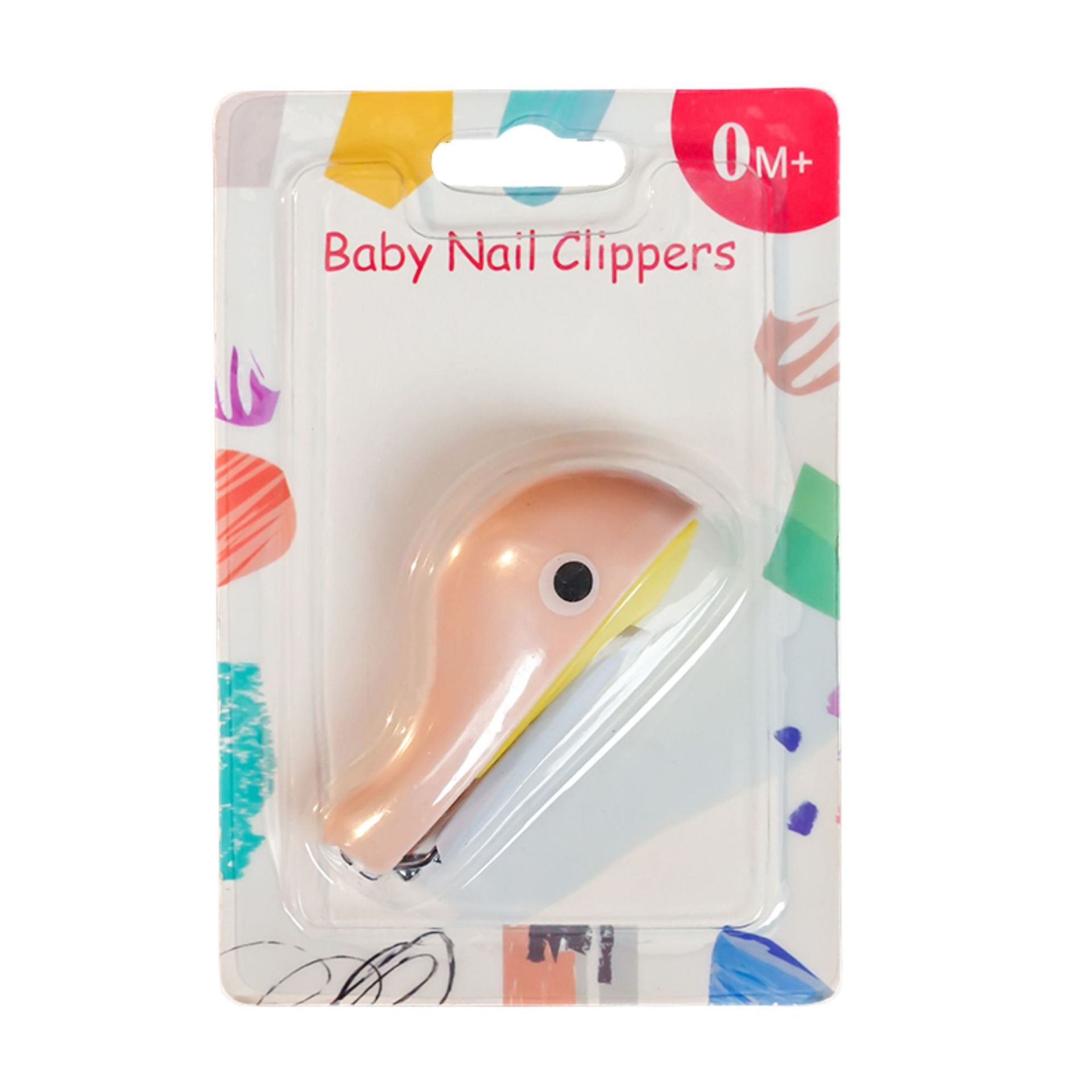 Inglés Tarjeta de bebé cortaúñas de dibujos animados de delfín cortaúñas anti-Carne de seguridad cortaúñas