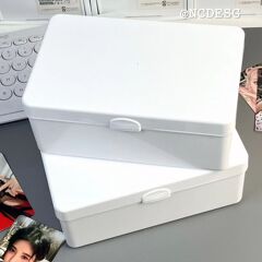 純色大容量デスクトップinsカバー収納ケースシールカード小カード整理ケース多機能防塵