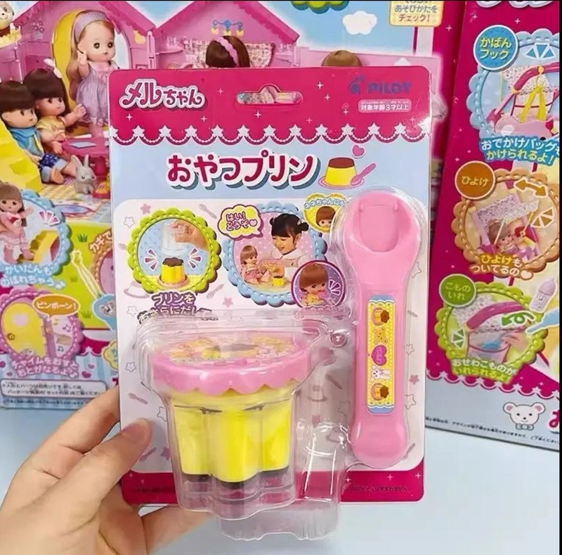 日本咪露布丁果冻草莓布丁套装食物喂食玩具儿童过家家玩具摆件品|undefined