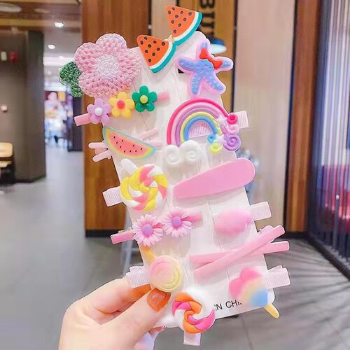 Children's hair accessories, girls' hairpins, Korean cute princess hairpins, little girls' Internet celebrity hairpins, baby summer clips