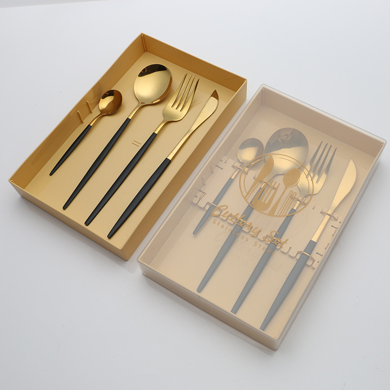 노란색 상자-24개 세트-블랙 골드