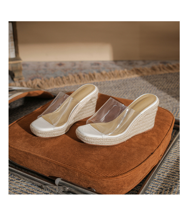 Sandal cao gót nữ đế xuồng bít mũi hở ngón, gót 9 cm, phong cách mới 2026 — màu trắng chi tiết 19