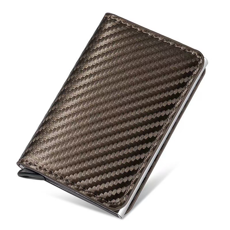 Cartera con Bloqueo RFID para Hombre, Tarjetero para Identificación y Tarjetas de Crédito