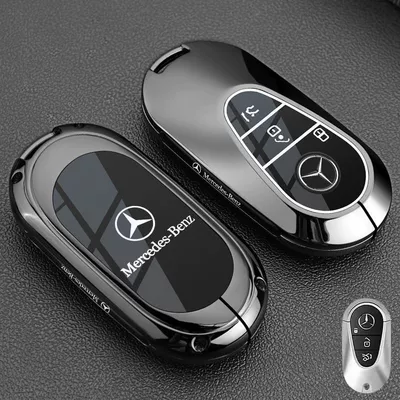 C-Class C260L/C200L/A200L/Glc300L Classy – Car key bag - vinyl-benz-c-model-piano-black-one-key-shell
