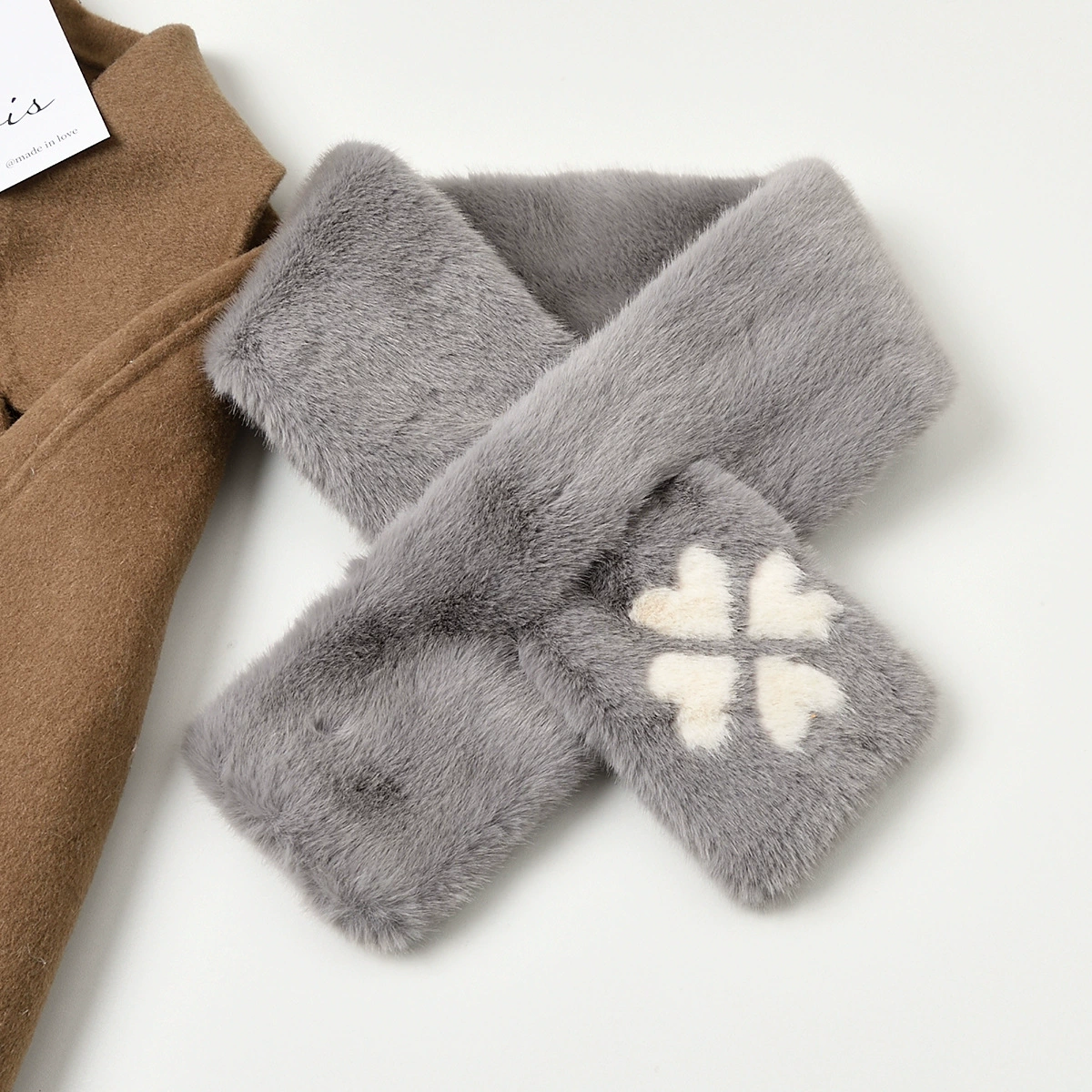 Cute universal winter scarf handmade, western style