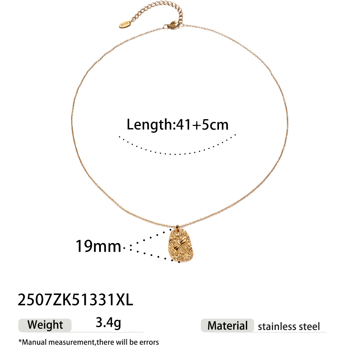 Collar de acero inoxidable TENA Europa y América de lujo ligero nicho de alto nivel collar de amor animal acero titanio no se desvanece joyería image 9