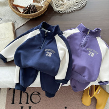 男女童2025新款套装秋装洋气儿童立领卫衣小童裤子秋季宝宝两件套