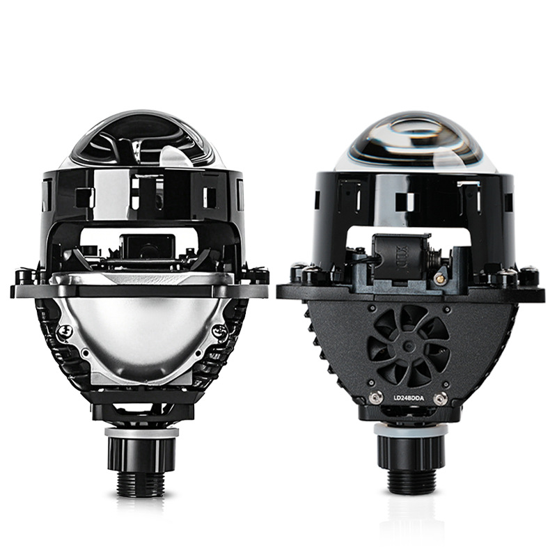 K59 lente de doble luz 3 pulgadas delanteros LED sin pérdida general 55W de alta potencia modificado lámpara de automóvil H4H7H11