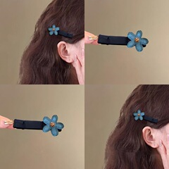 韓国の新しいスタイルのレトロな花のカモノハシクリップサイドヘアピン頭飾り甘い女の子のヘアピン前髪クリップヘアアクセサリー