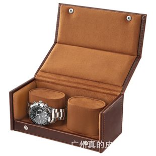 2025 New Full-Grain Watch Box, First-Layer Cowhide Watch Storage Box, High-End Gift-Giving Two-Pack Watch Box