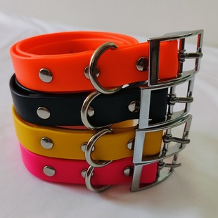 Cross-border Dog Waterproof TPU Collar Dog Training Cat Collar Neck Ring Adjustable Anti-bite and Anti-break-free for Large, Medium and Small Dogs