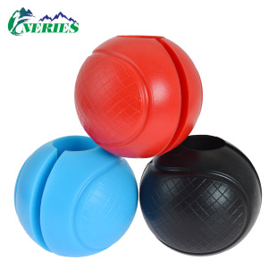 Round Grip Dumbbell Barbell Silicone Ball Grip Barbell Handshake Handle Silicone Cover Shoulder Pad Lifting Sports Protector