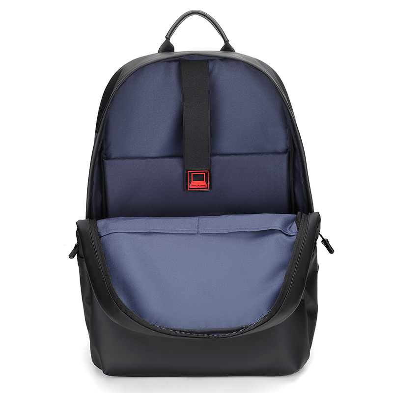 A new minimalist backpack for men, a Korean-style casual and fashionable backpack for laptops, with a logo printed on it Item Picture