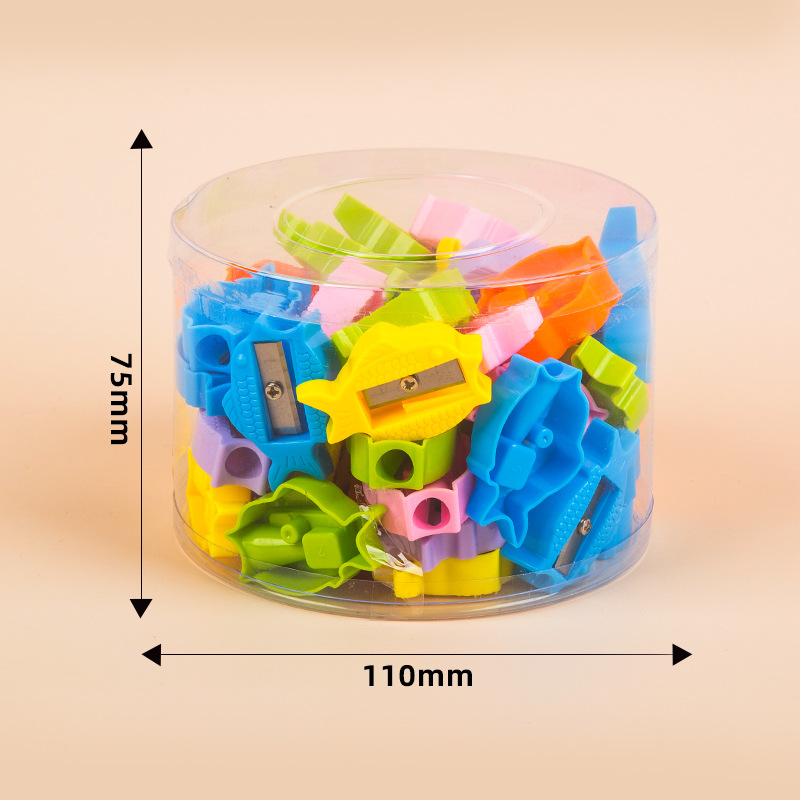 Mano de dibujos animados sacapuntas PS1059 modelado creativo solo tornillo pescado sacapuntas escolares estudiantes sacapuntas