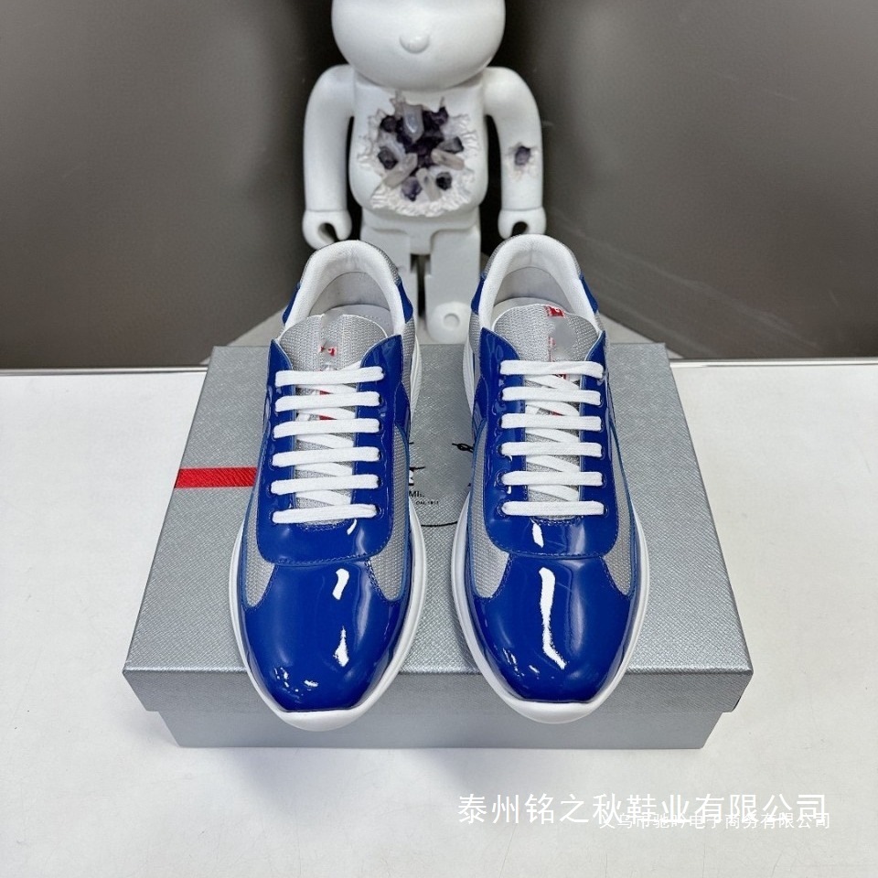 P Brand Men's Genuine Leather Sports Casual Shoes, First Layer Cowhide Thick-Soled Leather Shoes, Fashionable and Trendy Cross-Border Platform Supply