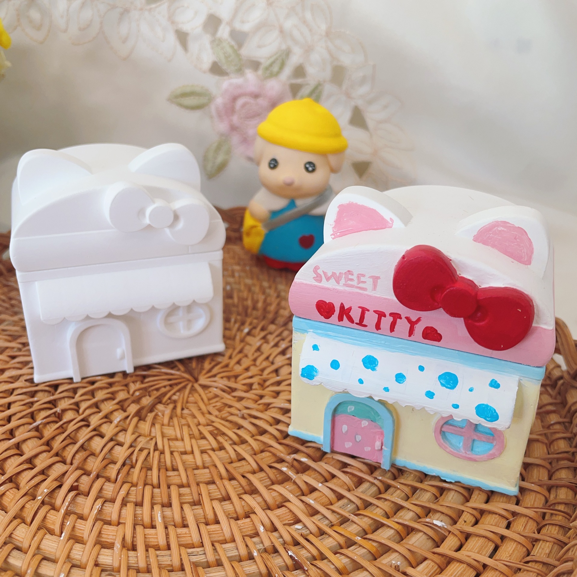 Nuevas muñecas de banda magnética fragrante pequeñas nuevas telas de tela recubiertas tridimensionales adornos creativos regalos hechos a mano