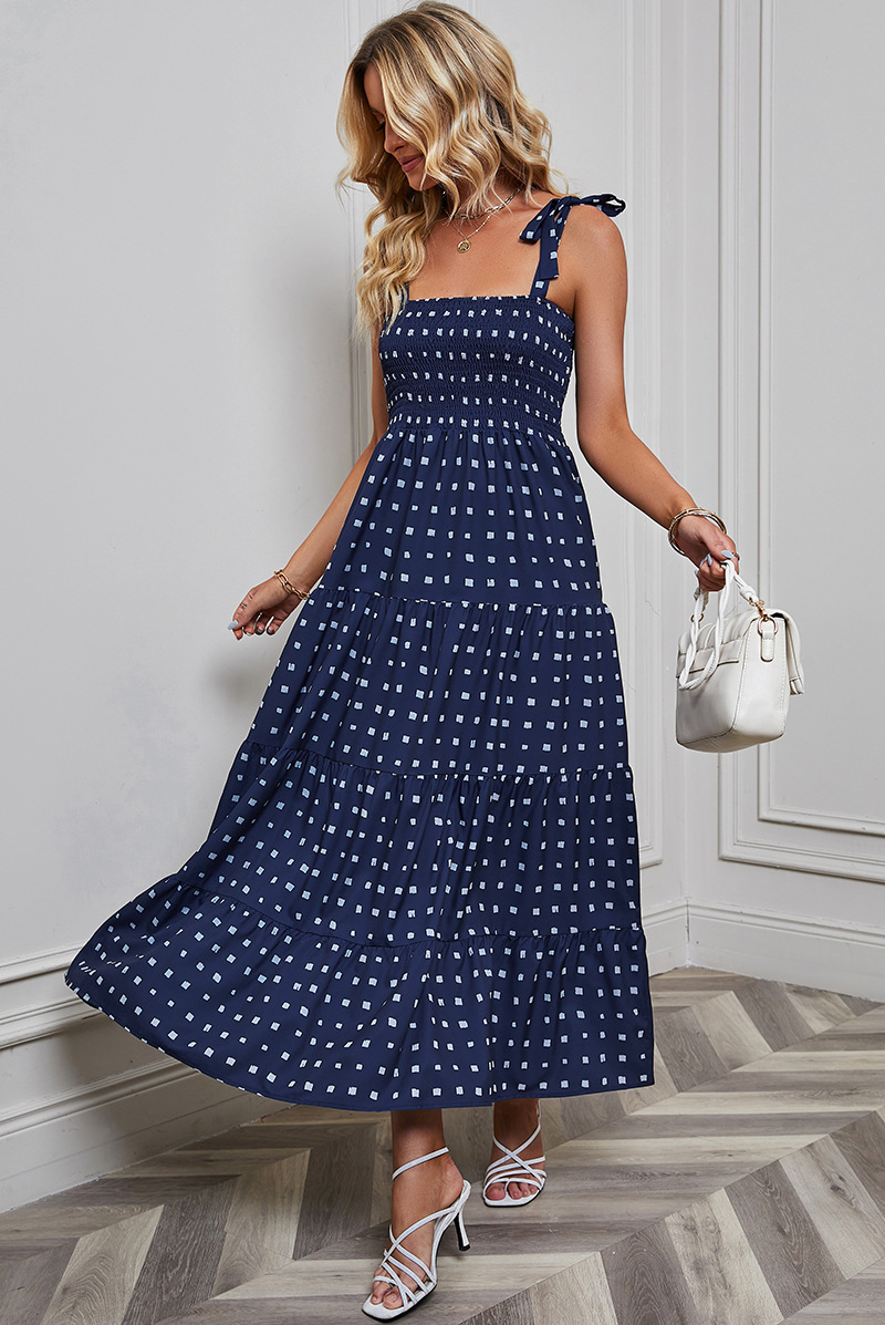 SUNSET BACKLESS RESORT DRESS