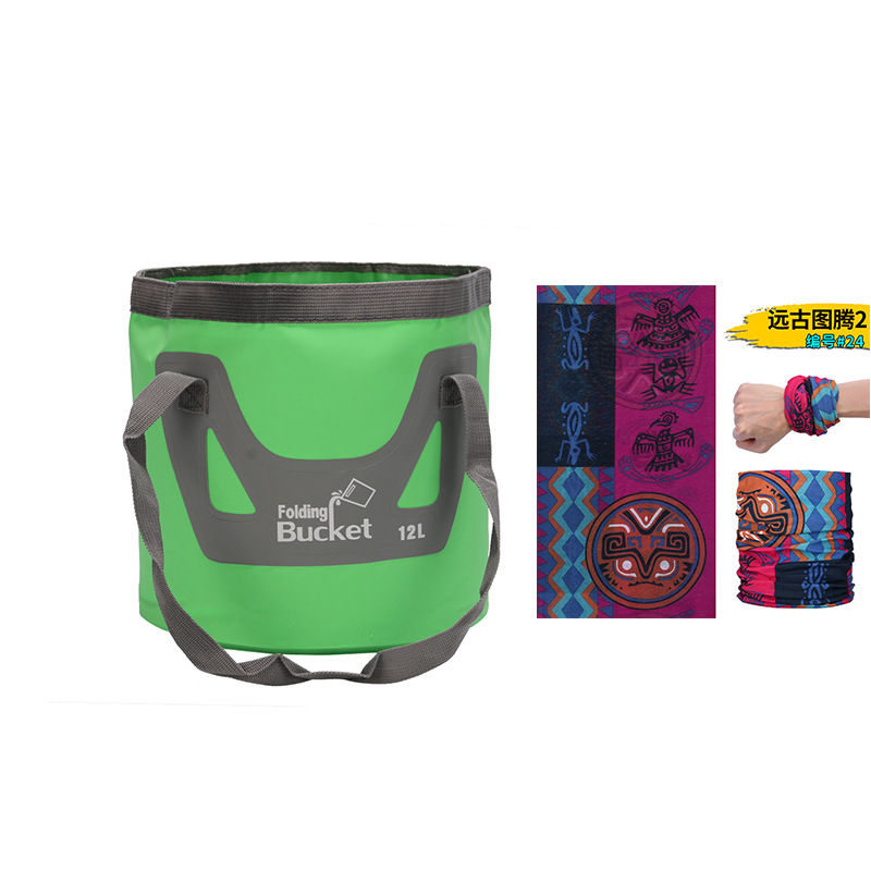 新型手提げ旅行袋釣り桶折り畳みバケツバッグ屋外便利旅行洗車バケツ屋外防水袋