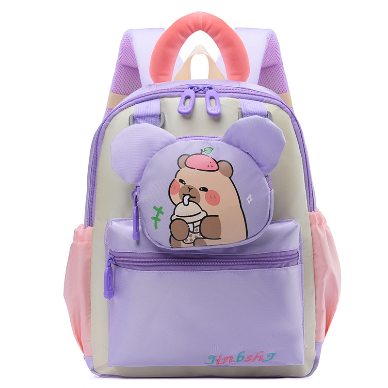 Mochila infantil preescolar 3 años 6 años mochila de jardín de infantes de dibujos animados niñas niñas mochila ligera