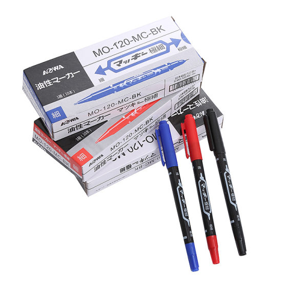 120 Double-Ended Oil-Based Markers, Water-Based Small Double-Ended Hook Line Pens, Mark Pens, Cd Pens, Stroke Pens, Factory Direct Sales