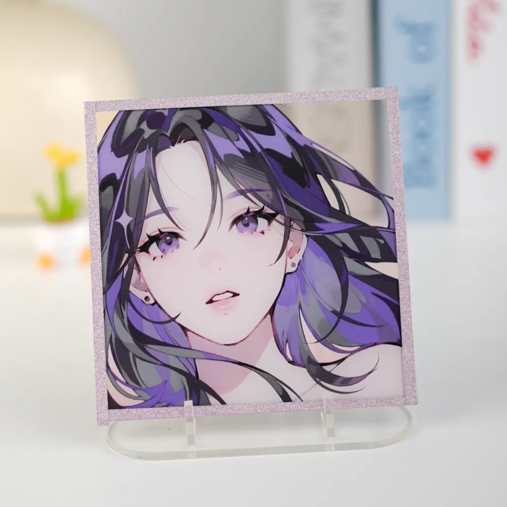 Depth of field, hot-stamped, acrylic double-sided color paper, anime-themed merchandise, comic convention DIY, quicksand color paper, custom designs available upon request