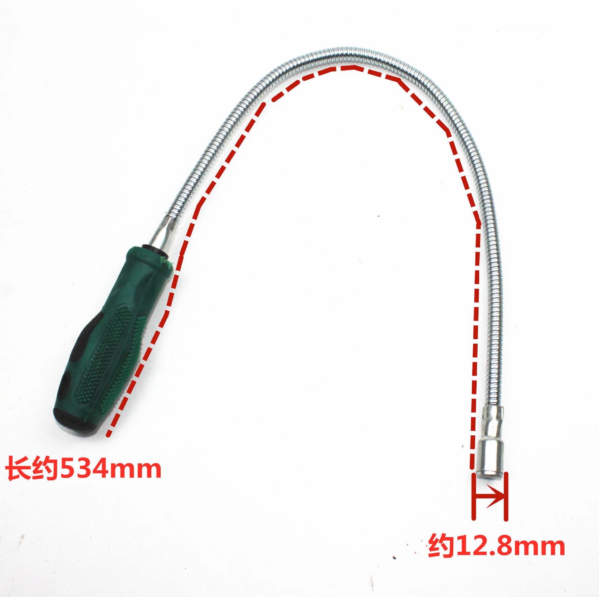 Varilla de hierro fuerte de la succión que dobla con la barra de extensión telescópica ligera herramienta de la succión del imán del dispositivo de la recogida del metal del coche