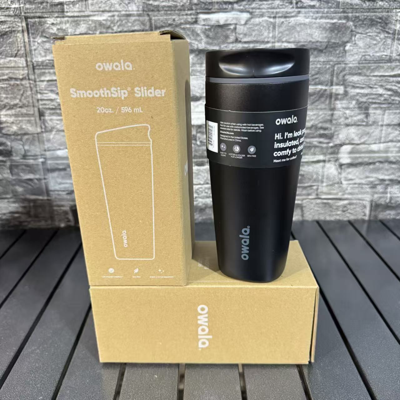 커피컵-올블랙-20oz