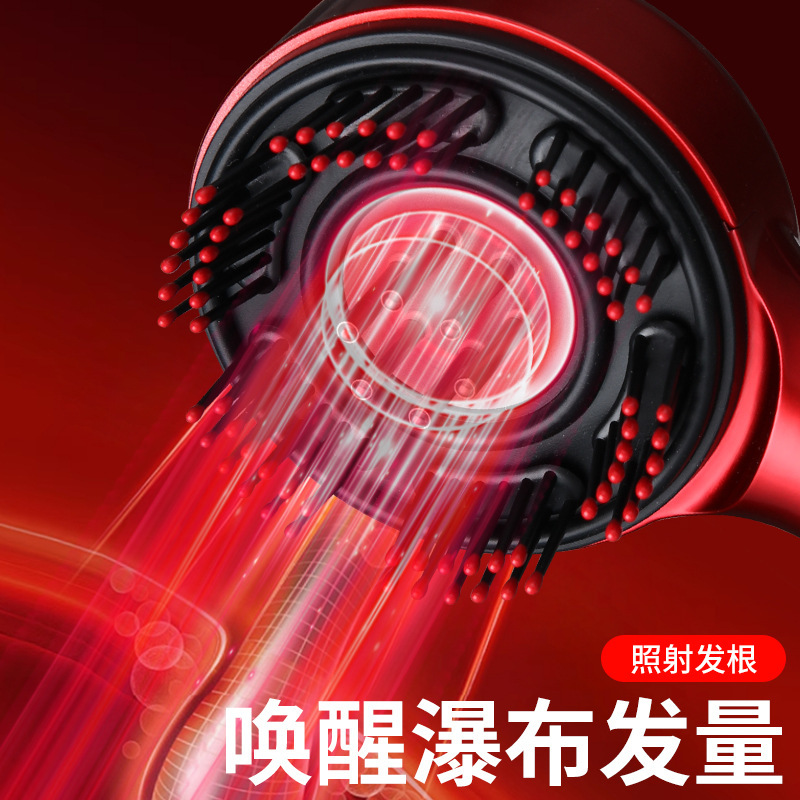 S 18ヘッドマッサージ櫛自動揉みマッサージ櫛新型ヘッド揉み赤い光マッサージ櫛クロスボーダー専用|undefined