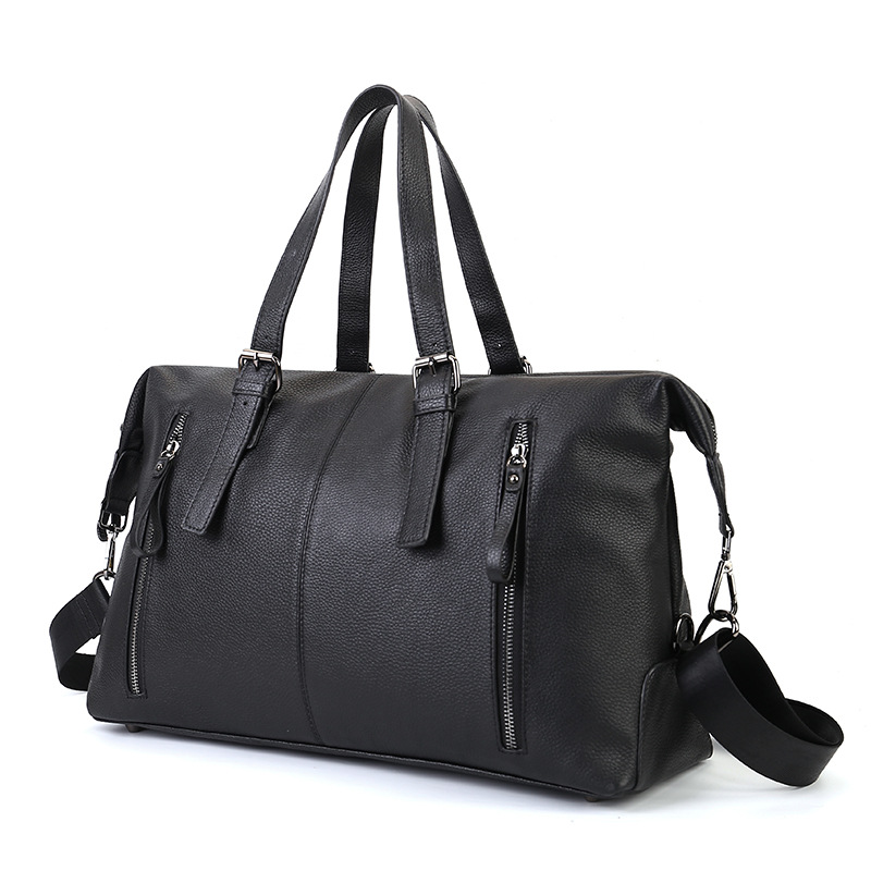 Cross-Border New Large Capacity Outdoor Gym Bag Fashion Casual Men's Travel Bag Genuine Leather Handbag And Crossbody Bag For Business Trips - Thumbnail 5