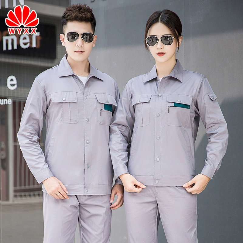 Оптовая летняя Спецодежда из чистого хлопка с длинными рукавами Заводская мастерская по материально-техническому обслуживанию работник трудовая защитная одежда верхний костюм