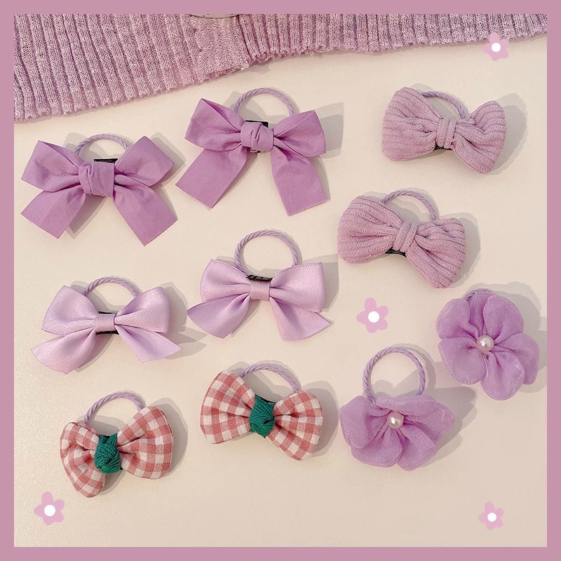 Ligas de cabello elásticas para niñas, colores de caramelo, suaves y resistentes, accesorios infantiles