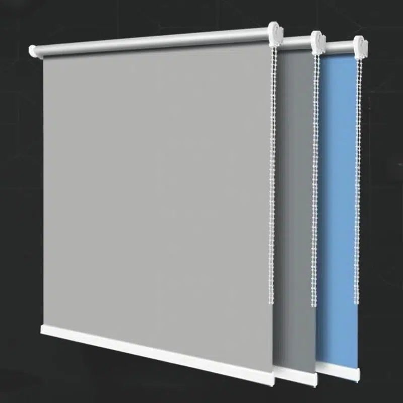 Customized Shop Advertising Logo Sunshade Curtains Office Window Glass Door Sun Protection Blackout Roller Blinds