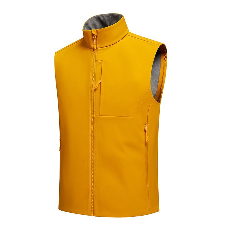 2025 Spring/Autumn New Style Sporty Casual Softshell Vest, Breathable and Durable, Multi-Pocket Cardigan Vest 9625078 Soft