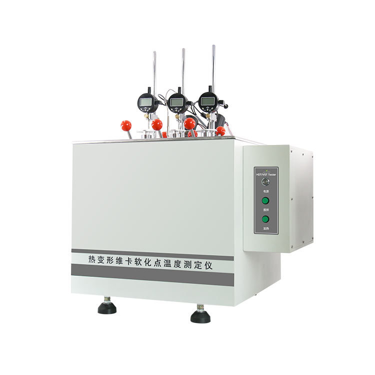 塑料维卡软化点温度测定仪 电脑式微机手动升降维卡热变形试验机|ms