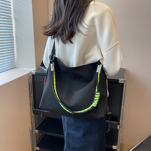 Retro bag for women 2024 summer new fashion simple shoulder bag casual crossbody bag large capacity tote bag for women