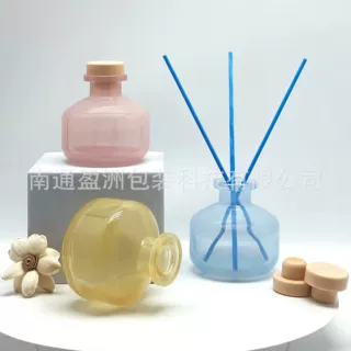 100ML扩香瓶玻璃香薰瓶空瓶家用香水瓶无火香薰螺口圆瓶