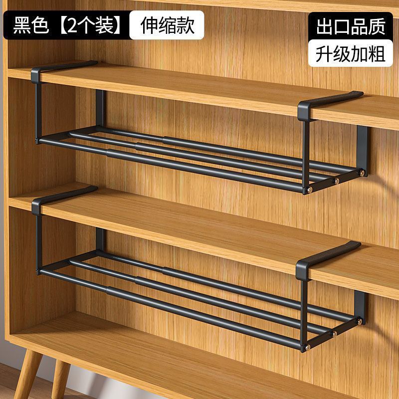 Storage Shoe Rack, Household Shoe Cabinet, Telescopic Layered Partition, Creative Hanging Slippers Rack, Space-Saving Artifact