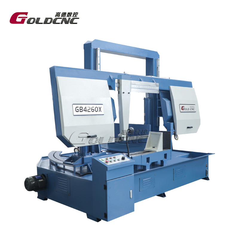 源头工厂 GB4260X角度带锯床高刚性重型液压斜切金属型材上门维保
