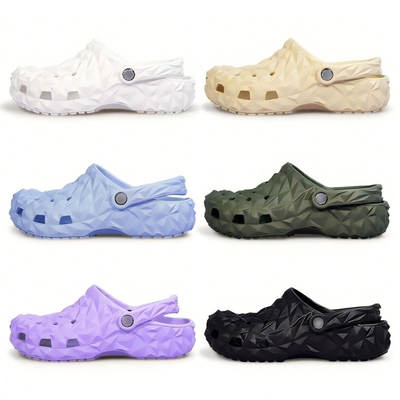 新款cross经典榴莲时尚潮流百搭轻便防滑男女洞洞鞋沙滩户外拖鞋