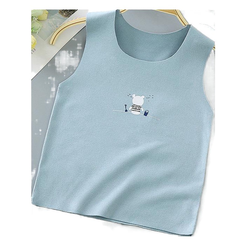 Chaleco térmico para niños, camiseta interior sin costuras, ropa interior de otoño e invierno, chaleco a rayas para niños y niñas, ropa infantil
