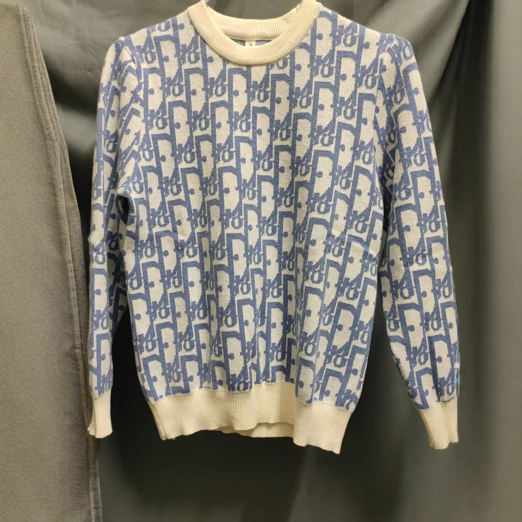 Autumn and Winter New Trendy Brand Letter Full-Body Logo Round Neck Knitwear for Men and Women Loose Casual Tops