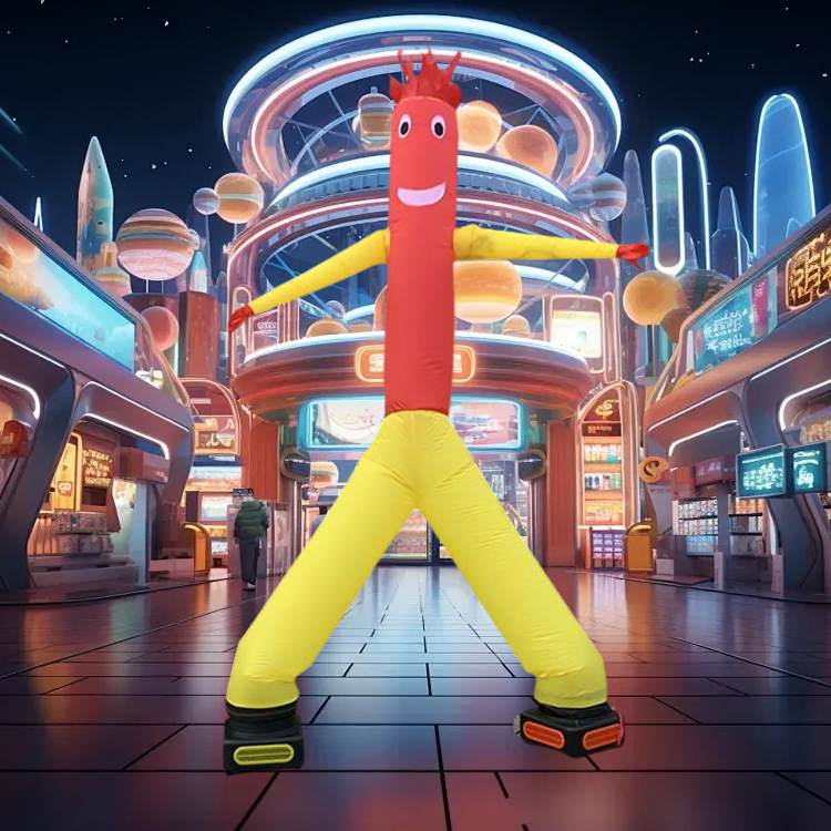 Estrella de baile aéreo inflable danza swing maniobra de dibujos animados modelo de aire centro comercial celebración guía modelo popular publicidad