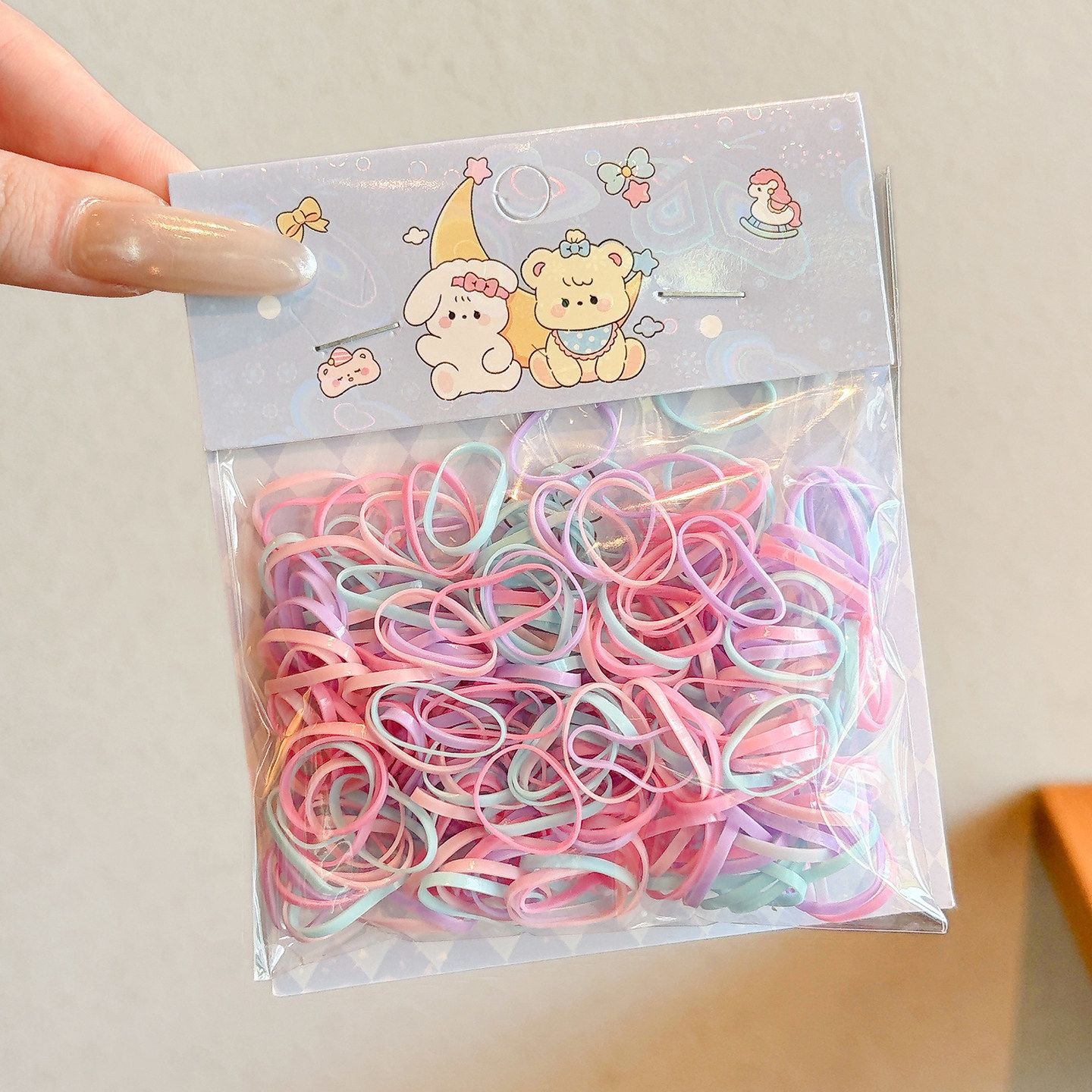 2# candy hair rope (about 200 pieces) diameter about 1.5cm, width about 0.2cm