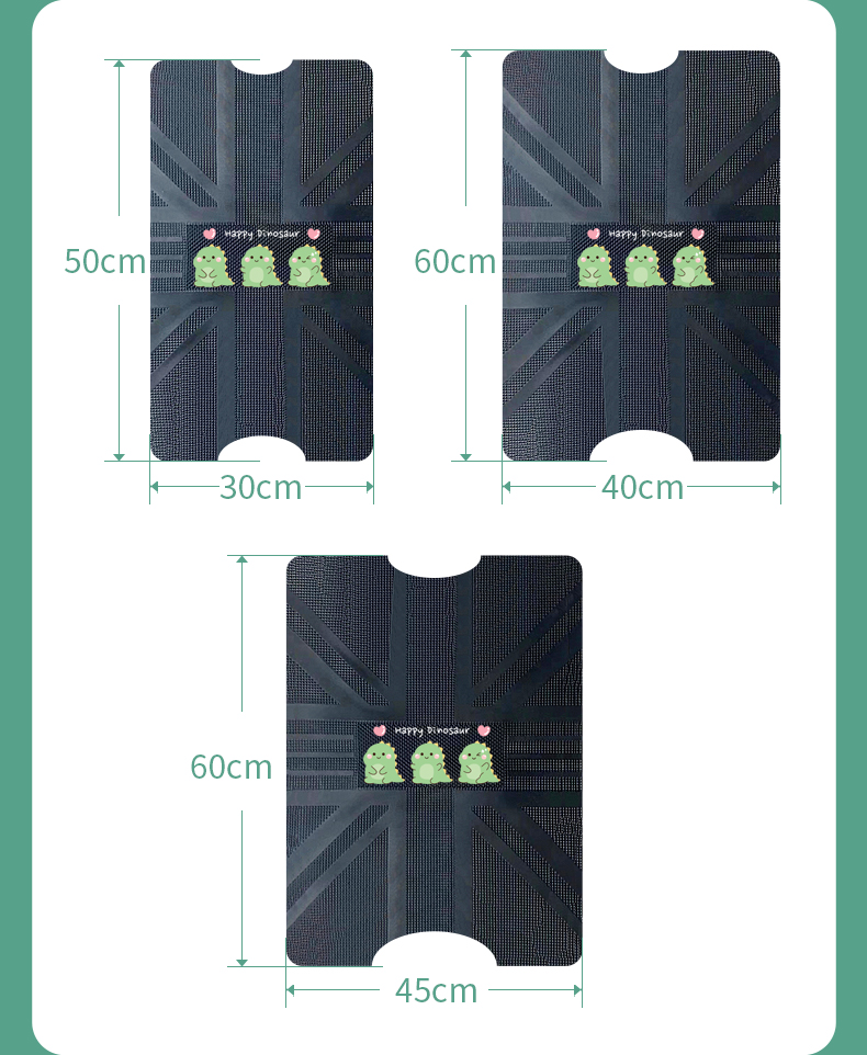 Yadi M10-M Electric Vehicle Foot Mat, Waterproof Leather Foot Mat for Electric Scooter, M10-M Anti-Slip Foot Mat