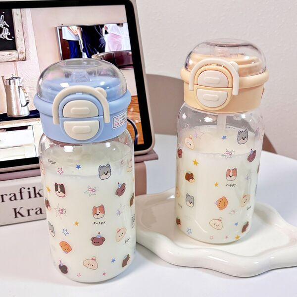 Cute plastic high quality cartoon summer straw for students with…