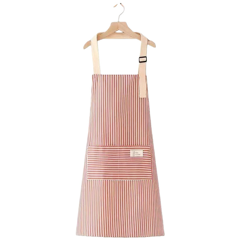 Personalidad personalizada bordada delantal colgar delantal rayas cocina casera camarero de restauración hombre y mujer delantal de ropa de trabajo image 6