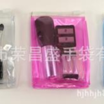 深圳PVC毛刷袋化妆刷袋粉扑包装袋美容工具袋修眉用品饰品收纳