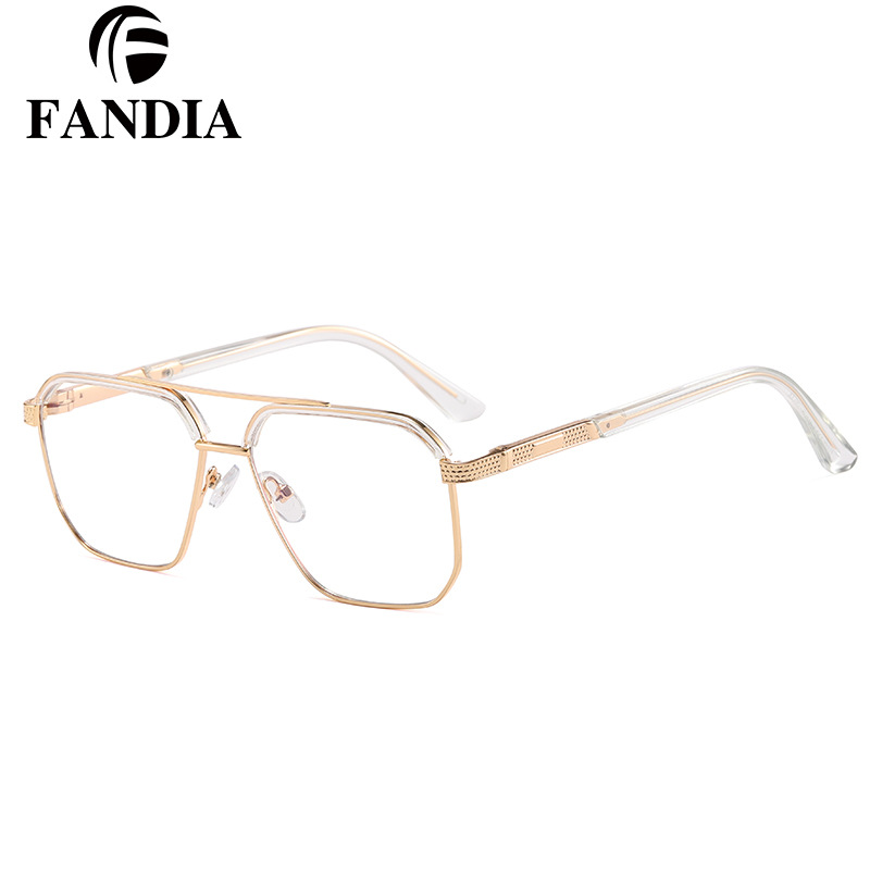 97735 nuevas gafas cuadradas tendencia de gafas cuadradas de alto nivel, gafas de miopía con grados para hombres